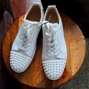 Authentic Christian Louboutin Men's white size 13 like new Flash sale 🚩🚩🚩🚩🚩